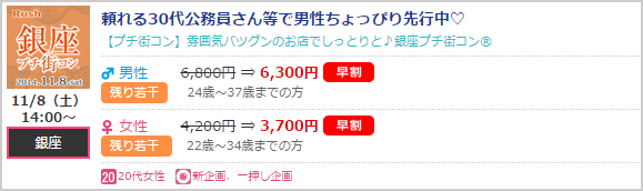 PARTY☆PARTYのパーティー例