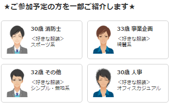 婚活パーティー参加者
